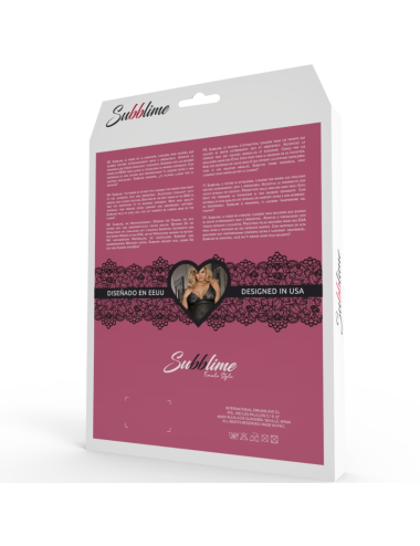 SUBBLIME - QUEEN PLUS SET SUJETADOR Y PANTIES CON LIGUERO