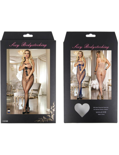 QUEEN LINGERIE - BODYSTOCKING MIT BAND MIT AUSSCHNITT S/L