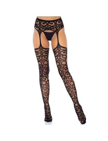 LEG AVENUE - SCROLL SPITZEN-STRUMPFSTRÜMPFE