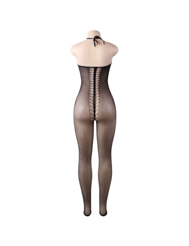 QUEEN LINGERIE - HALTER NECK BODYSTOCKING S/L