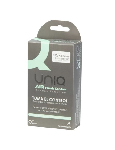 UNIQ - AIR LATEXFREIES WEIBLICHES KONDOM 3 EINHEITEN