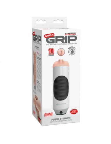 EXTREME TOYZ - PIPEDREAM MEGA GRIP VAGINA MASTURBATOR VIBRATOR