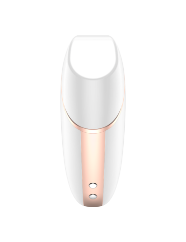 SATISFYER - LOVE TRIANGLE STIMULATOR & VIBRATOR WEISS