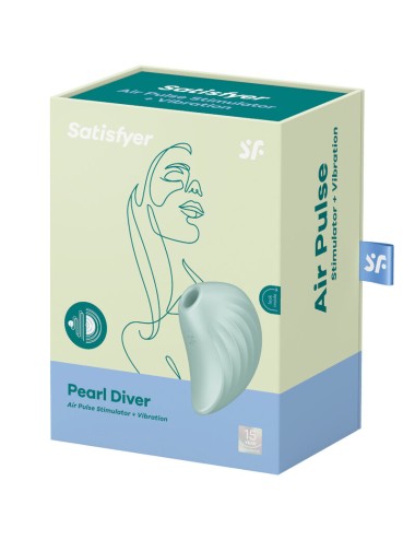 SATISFYER - PEARL DIVER AIR PULSE STIMULATOR & VIBRATOR GRÜN