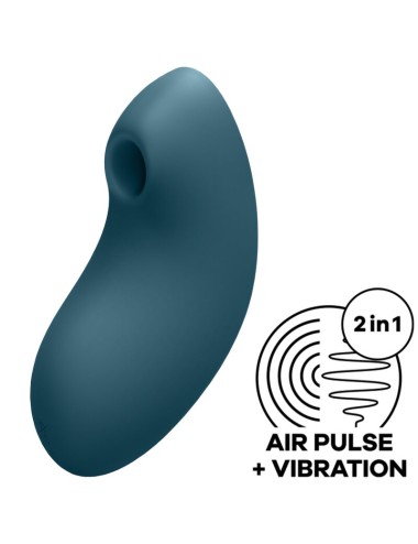 SATISFYER - VULVA LOVER 2 LUFTPULSSTIMULATOR & VIBRATOR BLAU