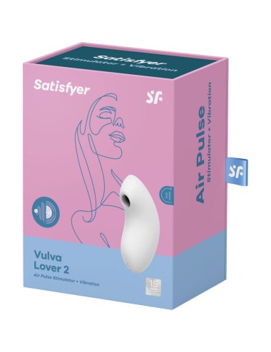SATISFYER - VULVA LOVER 2 LUFTPULSSTIMULATOR & VIBRATOR WEISS
