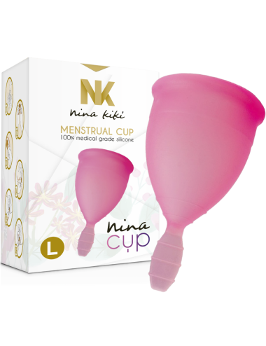 NINA KIKÍ - MENSTRUAL CUP ROSA - GRÖSSE L