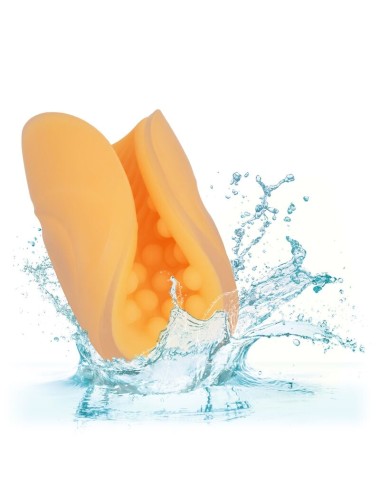 CALEXOTICS - BEADED GRIP MASTURBATOR ORANGE