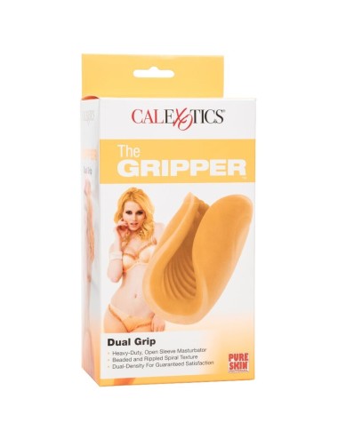 CALEXOTICS - BEADED GRIP MASTURBATOR ORANGE