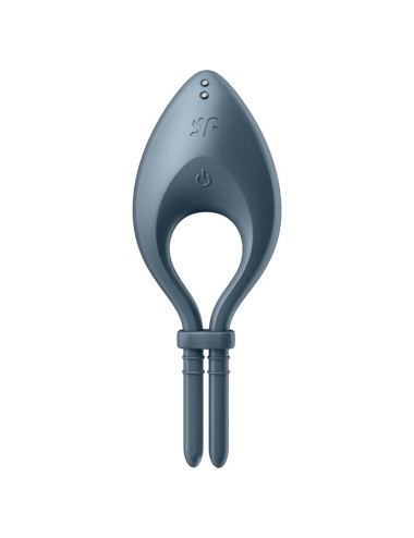 SATISFYER - BULLSEYE RING VIBRATOR APP GRAU