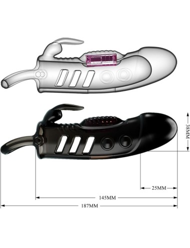 PRETTY LOVE - SLOANE RABBIT PENISHÜLLE SCHWARZ