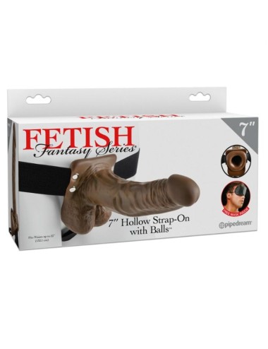 FETISH FANTASY SERIES - 7 HOHLER STRAP-ON MIT BLLEN