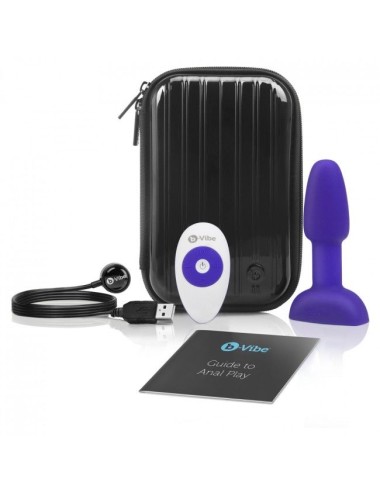 B-VIBE - RIMMING ANALPLUG MIT FERNBEDIENUNG PETITE FLIEDER