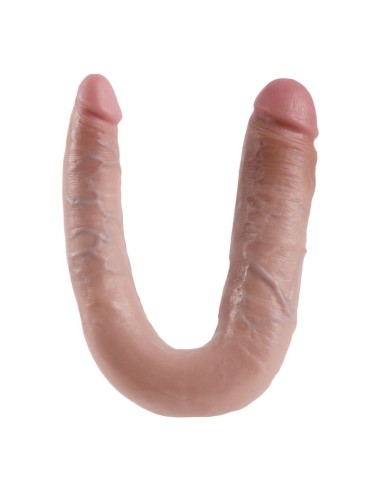 KING COCK - DOPPELPENETRATIONSDILDO 17.8 CM NATÜRLICH