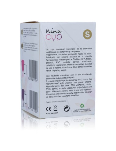NINA KIKÍ - MENSTRUAL CUP ROSA - GRÖSSE S
