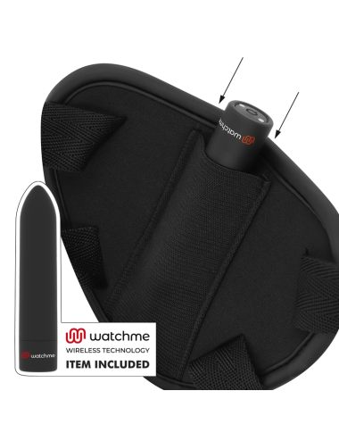 FETISH SUBMISSIVE CYBER STRAP - HARNESS MIT DILDO- UND BULLET-FERNBEDIENUNGS-WATCHME-L-TECHNOLOGIE