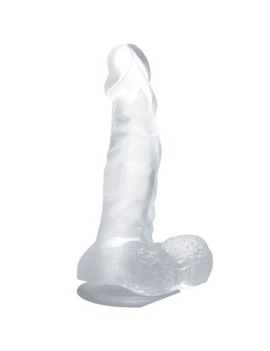 BAILE - REALISTISCHER DILDO MIT SAUGNAPF UND HODEN 16.7 CM TRANSPARENT