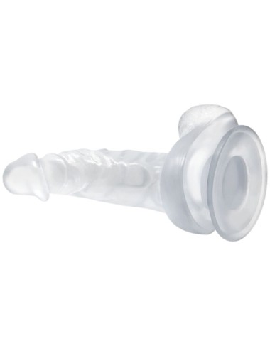 BAILE - REALISTISCHER DILDO MIT SAUGNAPF UND HODEN 16.7 CM TRANSPARENT