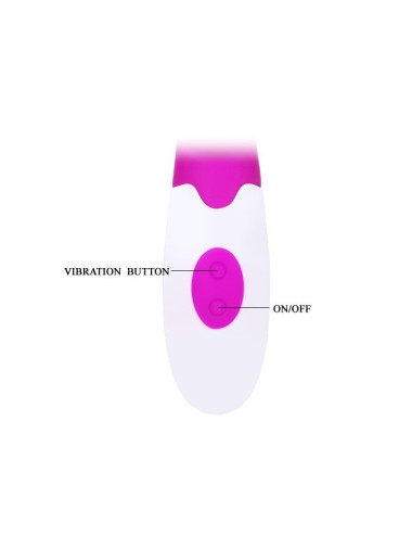 PRETTY LOVE - FLIRTATION ALVIS VIBRATOR MIT KLITORIS-STIMULATOR