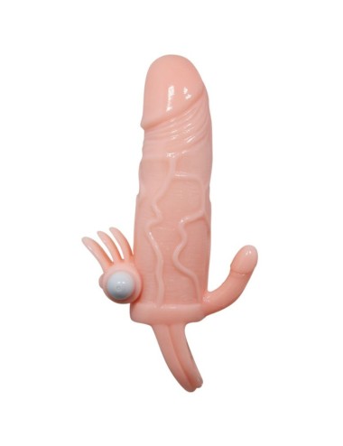BAILE - BRAVE MAN PENISHÜLLE MIT KLITORIS UND ANALSTIMULATION FLEISCH 16.5 CM