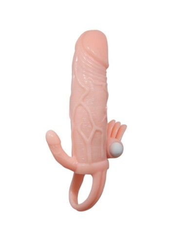 BAILE - BRAVE MAN PENISHÜLLE MIT KLITORIS UND ANALSTIMULATION FLEISCH 16.5 CM