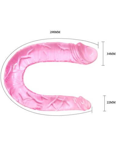BAILE - DOPPEL DONG DOPPEL ROSA DILDO