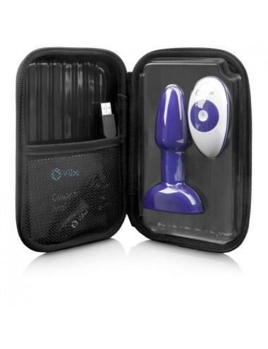 B-VIBE - RIMMING ANALPLUG MIT FERNBEDIENUNG PETITE FLIEDER