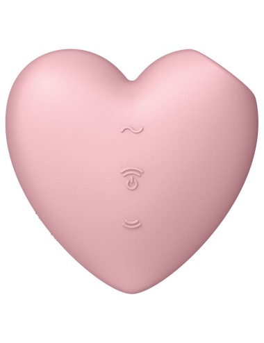 SATISFYER - CUTIE HEART AIR PULSE STIMULATOR & VIBRATOR ROSA