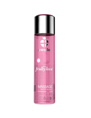SWEDE - FRUITY LOVE MASSAGEÖL MIT WÄRMENDEM EFFEKT ERDBEERSCHAUMWEIN 120 ML