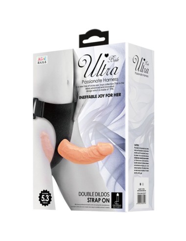 BAILE - ULTRA LEIDENSCHAFTLICHER DOPPELTE DILDOS MIT GESCHIRR