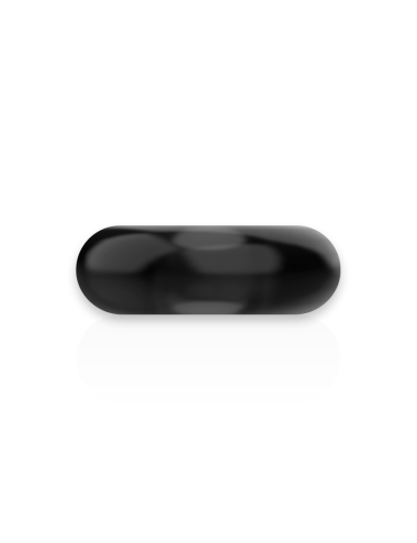 POWERING - SUPER FLEXIBLER UND WIDERSTANDSFÄHIGER PENISRING 3,5 CM SCHWARZ