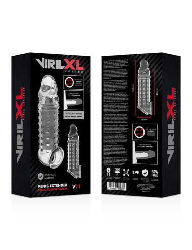 VIRILXL - PENISVERLÄNGERUNG UND HÜLLE V11 TRANSPARENT