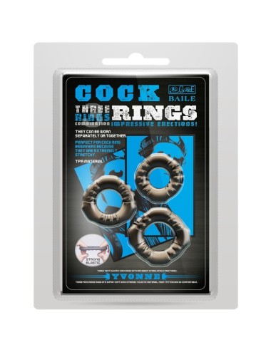 BAILE - COCK RINGE YVONNE SET 3 PENISRINGE