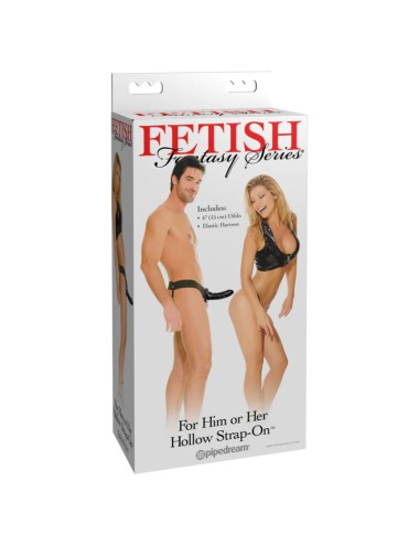 FETISH FANTASY SERIES - BLACK DREAM HOLLOW STRAP ON