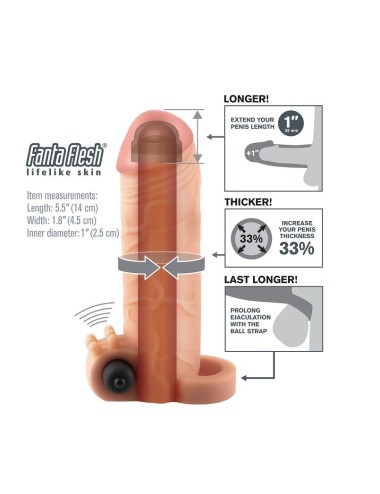 FANTASY X- TENSIONS - VIBRATING REAL FEEL 1 EXTENSION