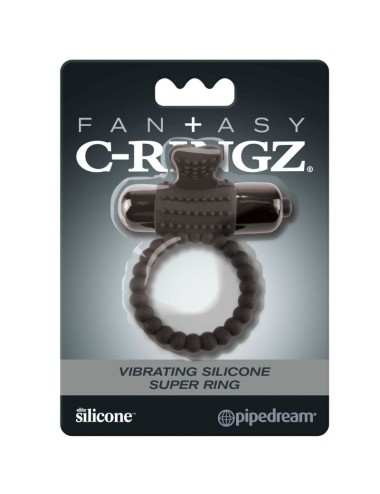 FANTASY C-RINGZ - SCHWARZER VIBRATIONSRING AUS SILIKON