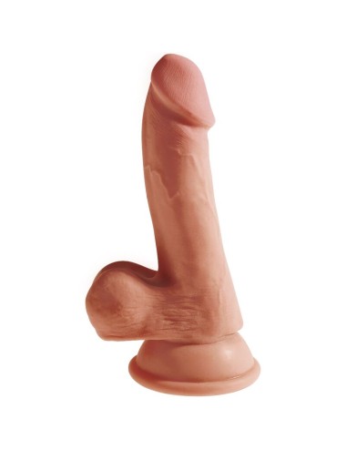 KING COCK - PLUS 3D DILDO MIT EIER 17 CM