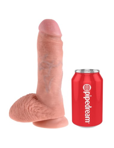 KING COCK - 8 DILDO FLEISCH MIT EIER 20.3 CM