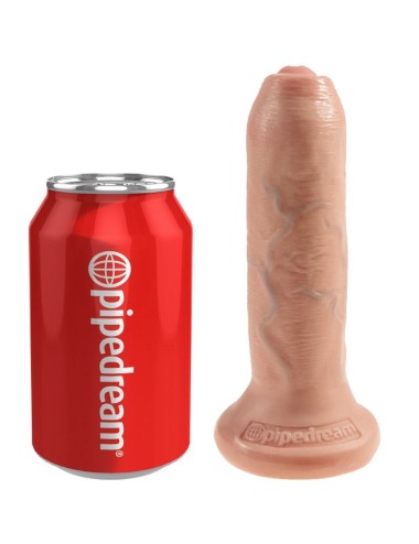 KING COCK - REALISTISCHER DILDO UNGESCHNITTENES FLEISCH 15 CM