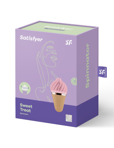SATISFYER - SÜSSES LECKER SPINNATOR BRAUN & ROSA