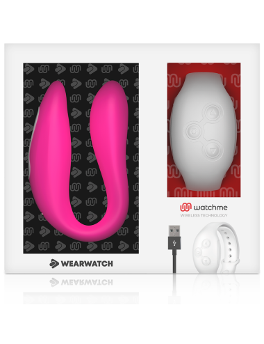 WEARWATCH - WATCHME DUAL TECHNOLOGY VIBRATOR FUCHSIA / SNOW