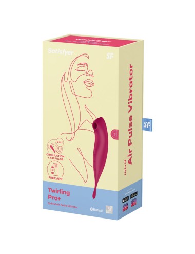 SATISFYER - TWIRLING PRO+ AIR PULSE STIMULATOR & VIBRATOR APP ROT