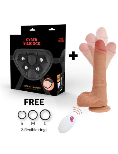 CYBER SILICOCK - STRAP-ON MR RICK FERNBEDIENUNG