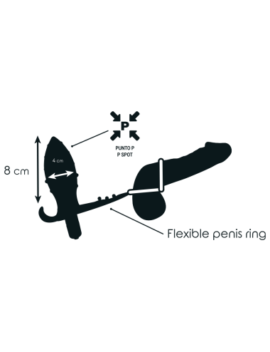 ADDICTED TOYS - ANALPLUG MIT DOPPELTEM SCHWARZEN RING