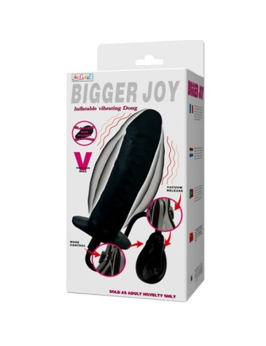 BAILE - BIGGER JOY AUFBLASBARER DILDO MIT VIBRATION 16 CM