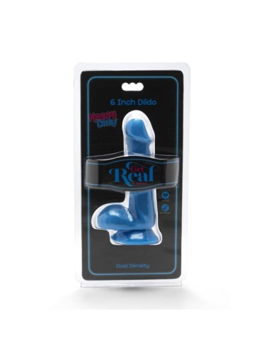 GET REAL - HAPPY DICKS DILDO 12 CM BLLE BLAU