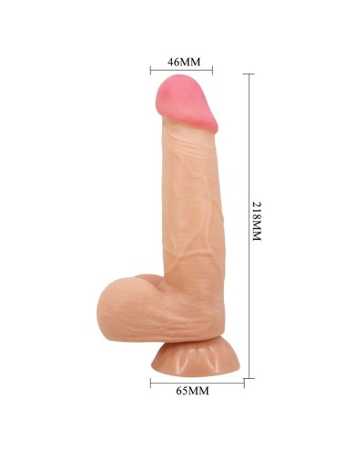 PRETTY LOVE - SLIDING SKIN SERIES REALISTISCHER DILDO MIT SLIDING SKIN FERNBEDIENUNG SAUGNAPFLEISCH 21,8 CM