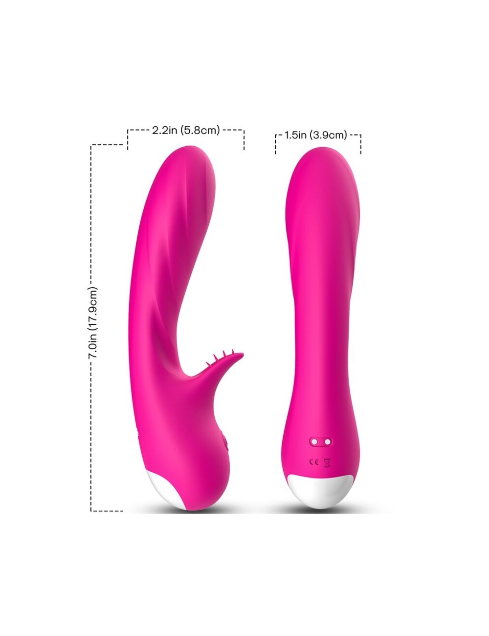 ARMONY - ROMANCE VIBRATOR MIT STIMULATOR FUCHSIA