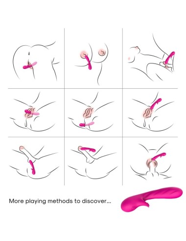 ARMONY - ROMANCE VIBRATOR MIT STIMULATOR FUCHSIA