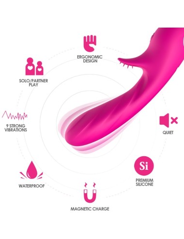 ARMONY - ROMANCE VIBRATOR MIT STIMULATOR FUCHSIA